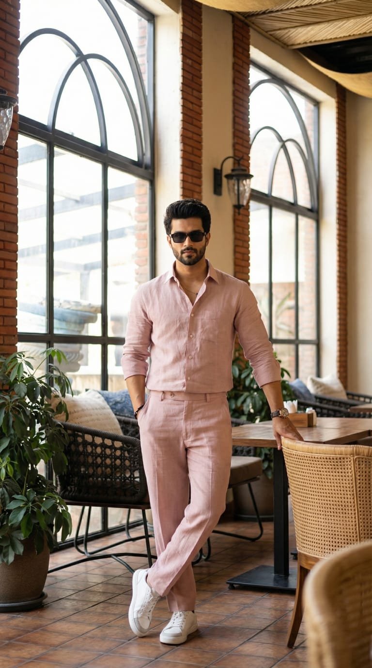 Dusty pink-pure Lilan cort set - Image 2