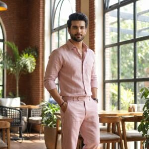 Dusty pink-pure Lilan cort set