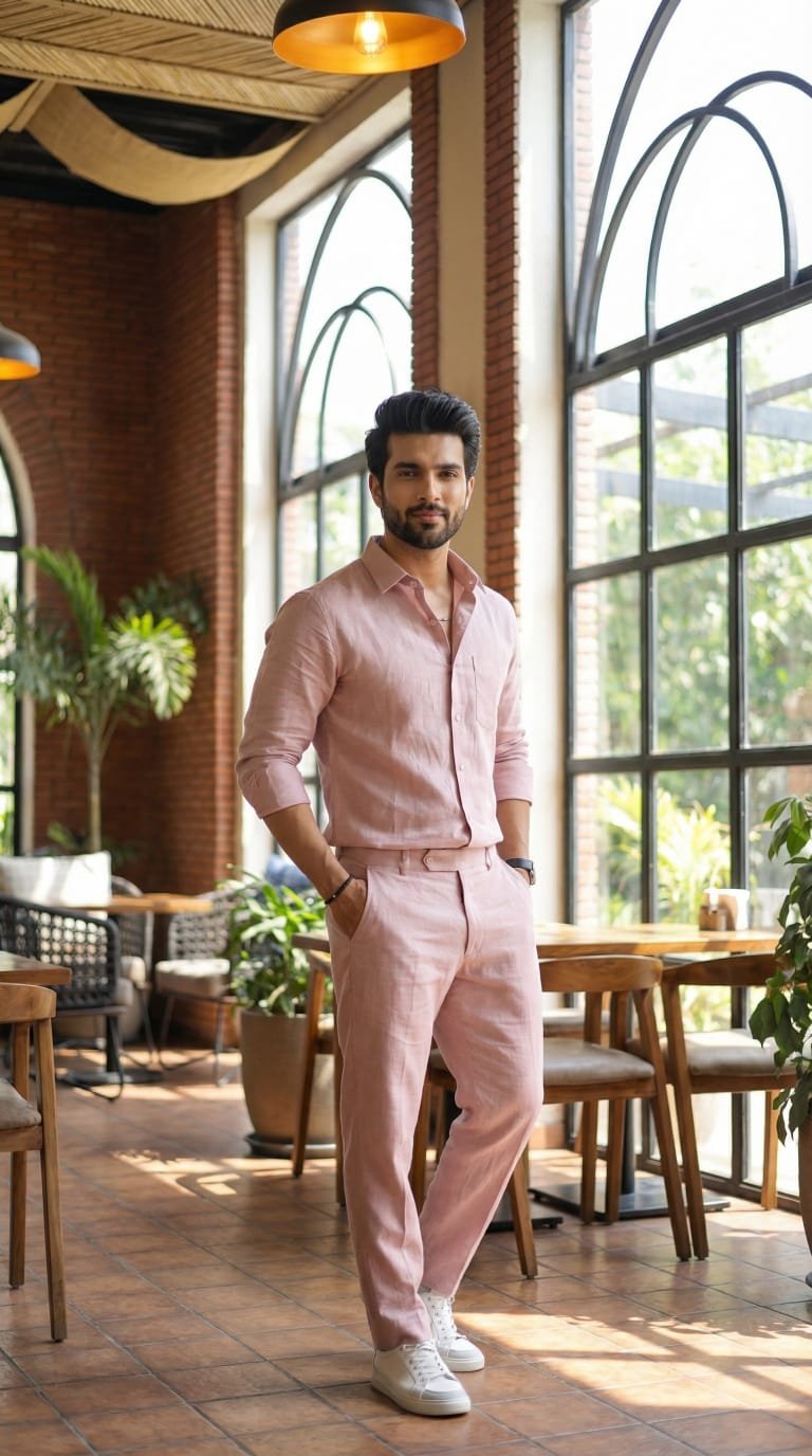 Dusty pink-pure Lilan cort set