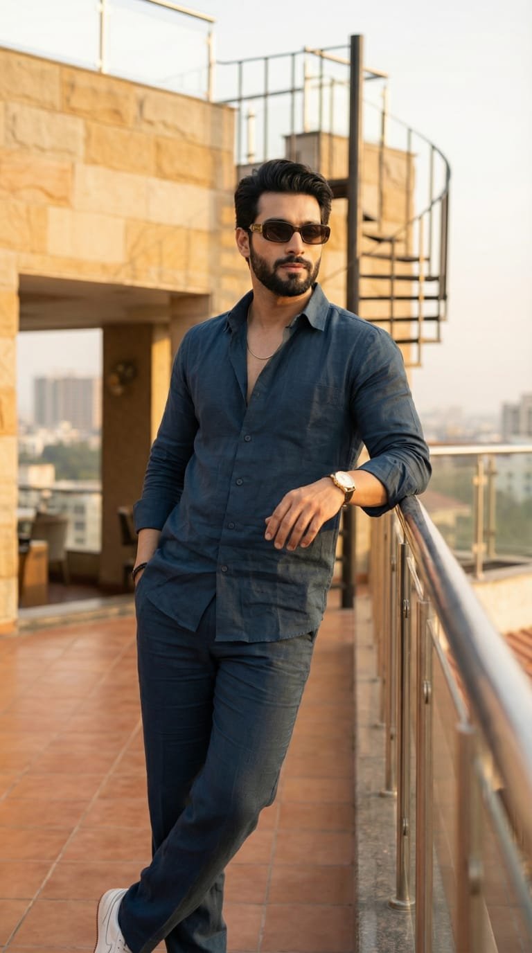 Teal blue -pure Lilan cort set